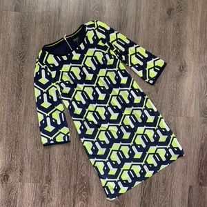 Laundry by Shelli Segal Geometric Shift Dress